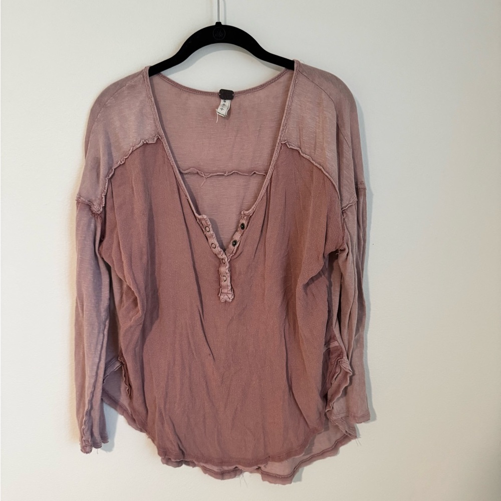 Free People thermal blouse